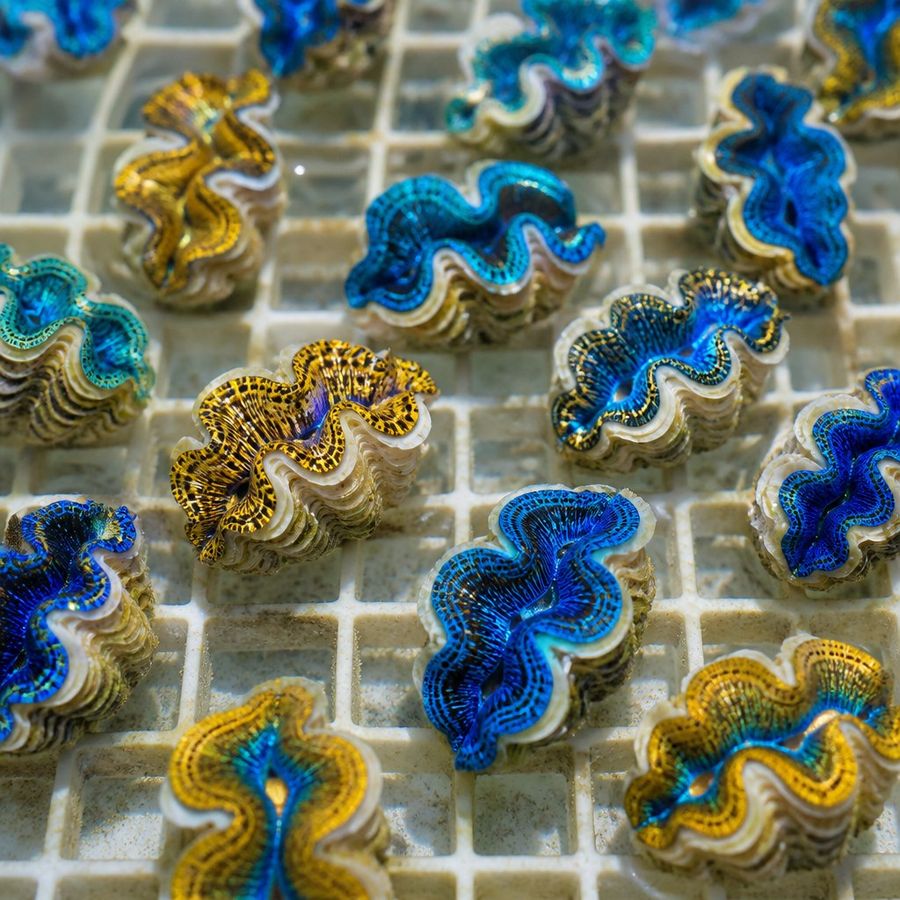 Nursery-Grown Giant Clam Juveniles