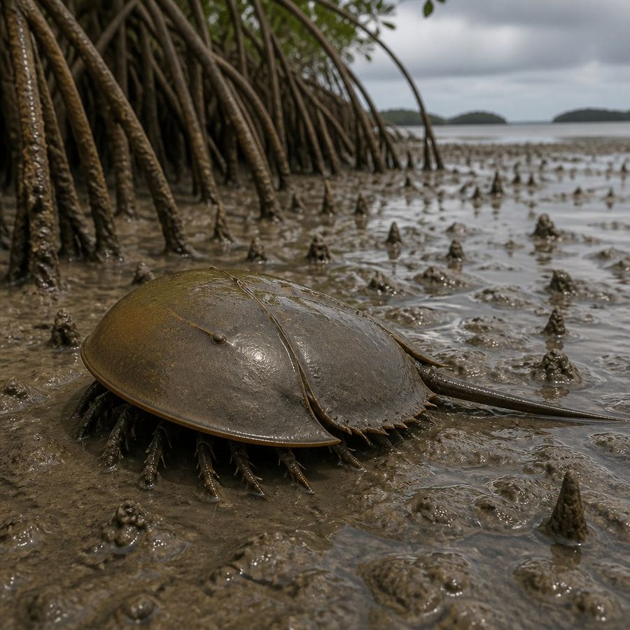 Mangrove Horseshoe Crab — Carcinoscorpius rotundicauda