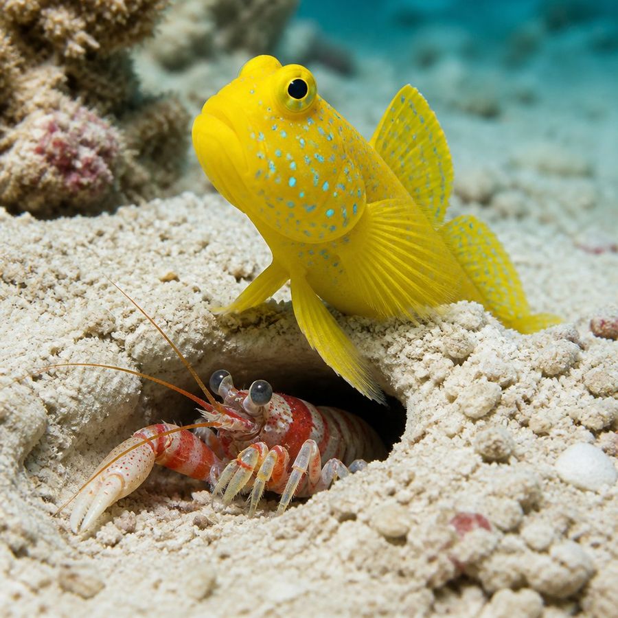Yellow Watchman Goby — Cryptocentrus cinctus