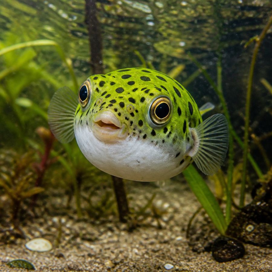 Green Spotted Puffer — Dichotomyctere nigroviridis